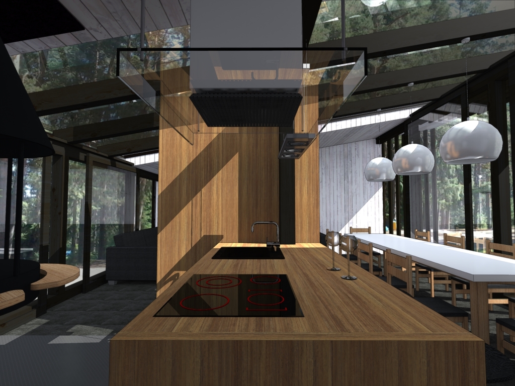 Беседка 6 х 8 в стиле Минимализм 118